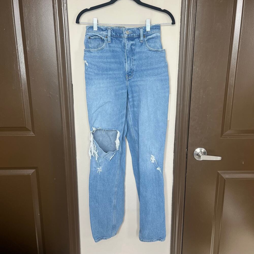 Abercrombie Curve Love 90s Straight Jeans 25/0R Ultra High Rise Retro Y2K